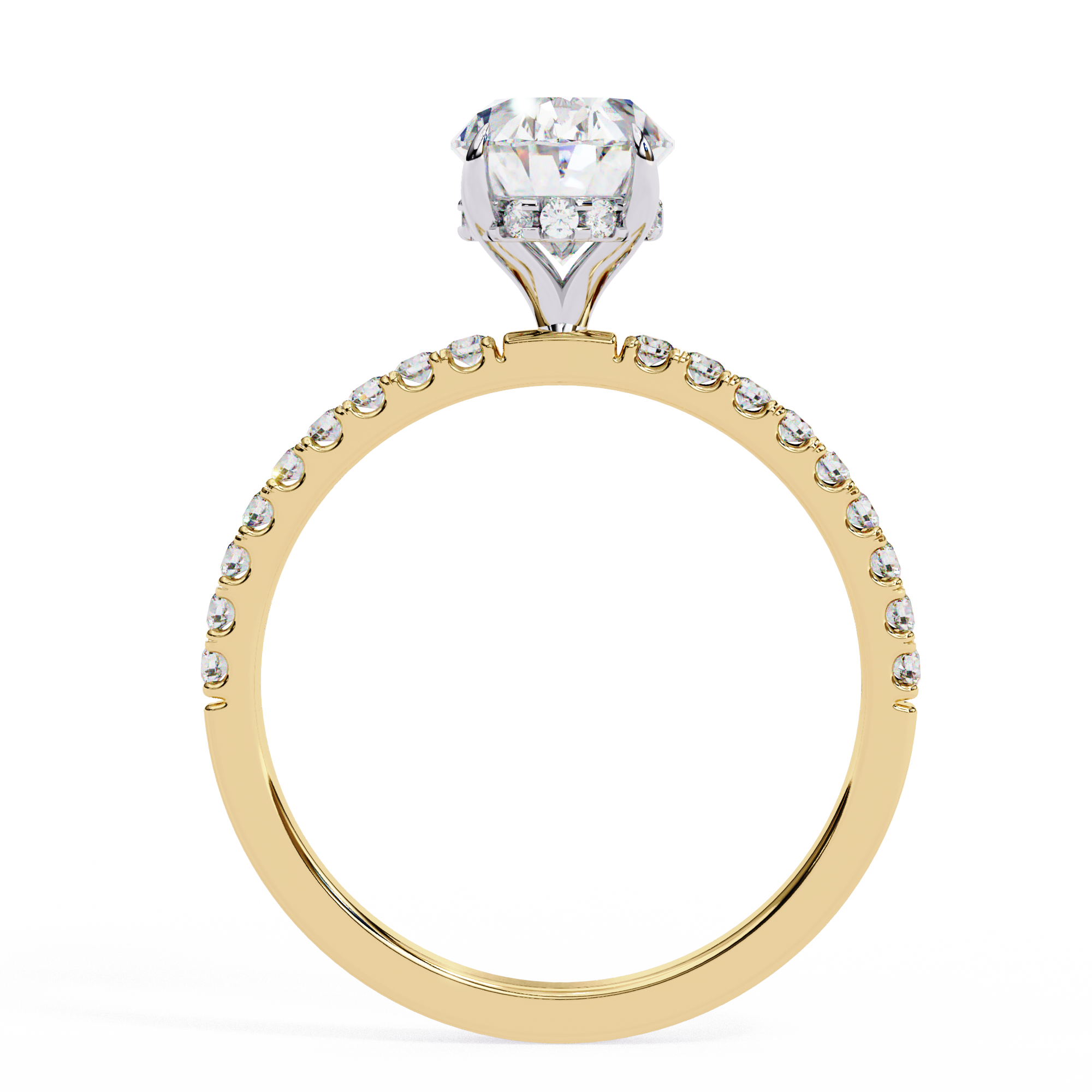 Solitairekart 1.44ct Oval Cut Natural Diamond Ring - H Color, VS1 Clarity